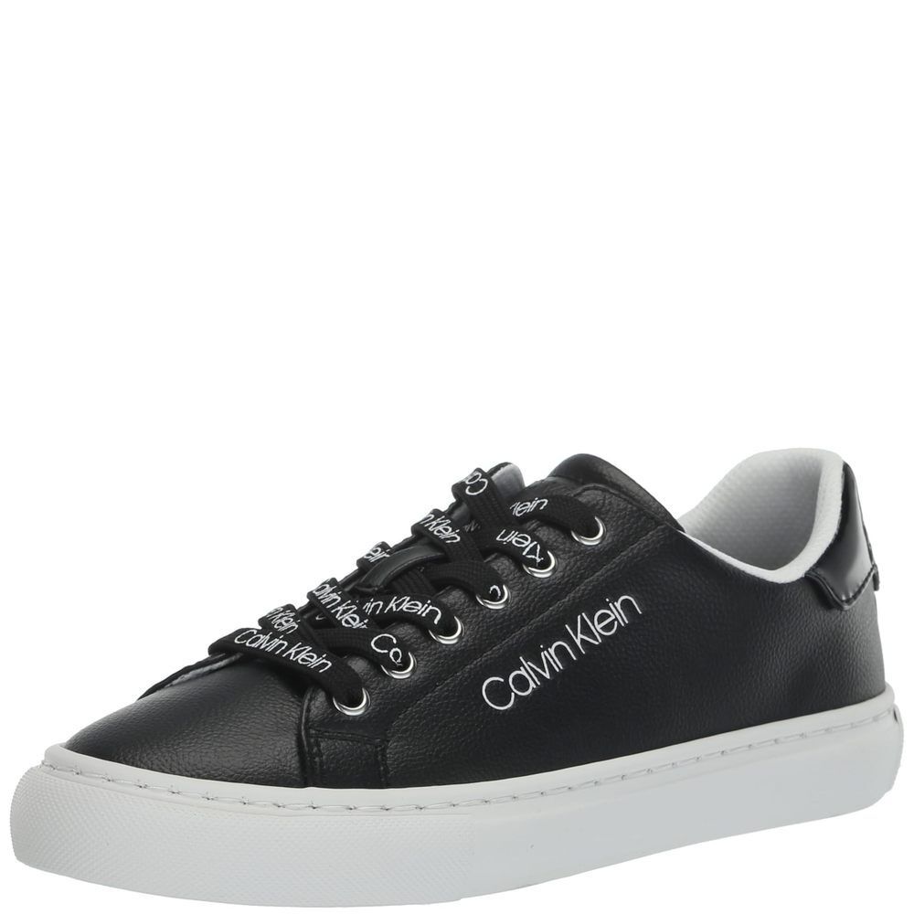 Calvin Klein Women's CIYAN Sneaker, Black, 8